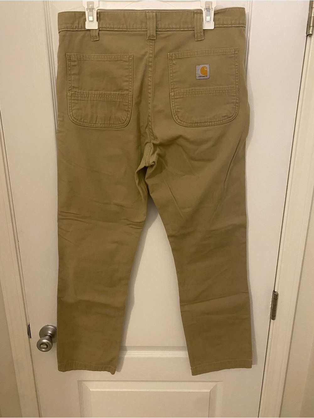 Carhartt Rugged Flex Straight Fit Canvas Work Pants, Khaki, 34x30